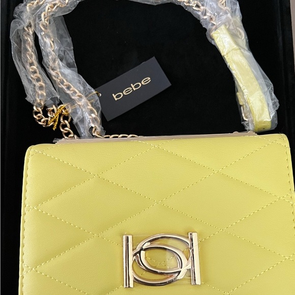 bebe Handbags - Bebe Yellow Quilted Women's Bag
